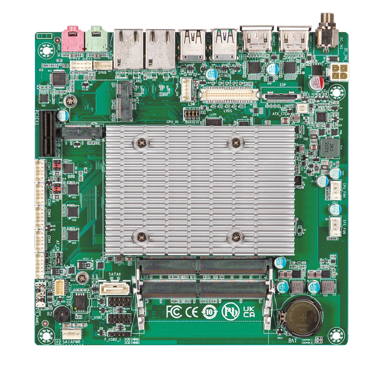 Image of LV-Tron LVB-EKLK-Z1 embedded board, featuring Intel® Elkhart Lake ATOM® x6413E / J6412 CPU